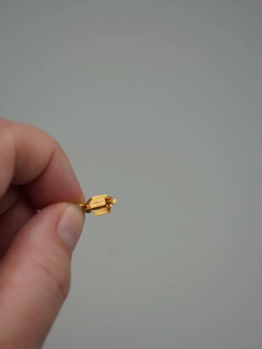 Vintage Mid Century Tie Tack Lapel Pin-Gold Tone-1959 BF Jr High